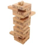 KLOCKI DREWNIANE JENGA GRA CHWIEJĄCA WIEŻA