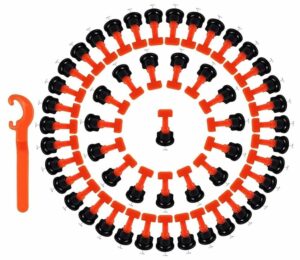 50x SYSTEM POZIOMOWANIA PŁYTEK + KLUCZ