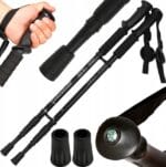 KIJEK KIJKI NORDIC WALKING TREKINGOWE KIJE ANTI-SHOCK MIX 135CM