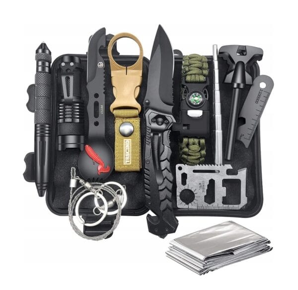 ZESTAW SURVIVALOWY PRZEŻYCIA WOJSKOWY ETUI MULTITOOL 32W1