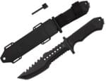NÓŻ TAKTYCZNY WOJSKOWY MILITARNY KRZESIWO 31CM