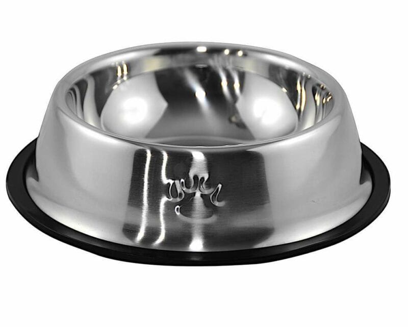 MISKA DLA PSA METALOWA ANTYPOŚLIZGOWA 22CM 500ML