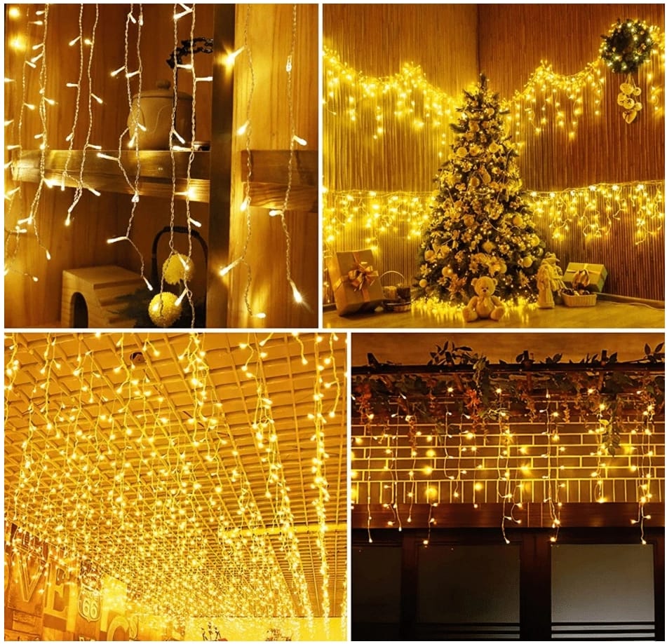 SOPLE 200 GRUBE ZEWNĘTRZNE LED LAMPKI BIAŁY CIEPŁY IP44 FLASH 8M - obrazek 5