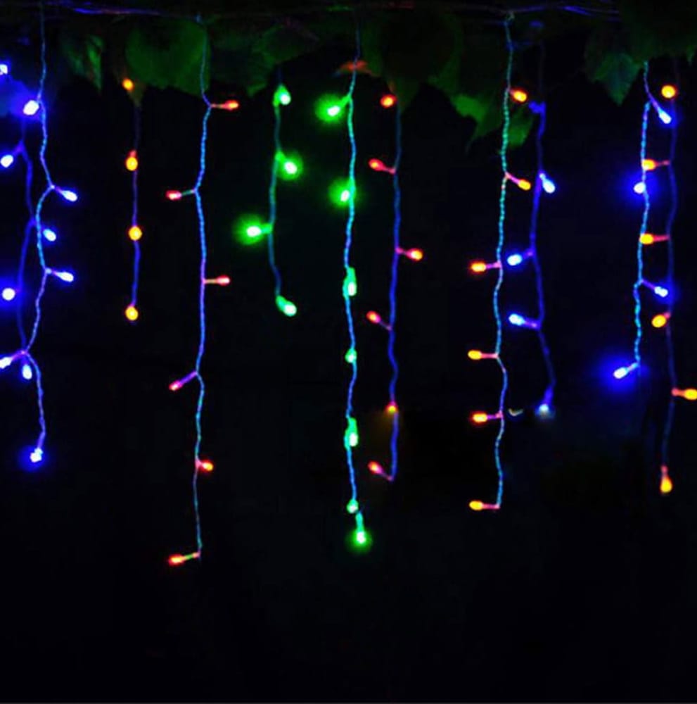 SOPLE 200 GRUBE ZEWNĘTRZNE LED LAMPKI MULTIKOLOR IP44 FLASH 8M - obrazek 3