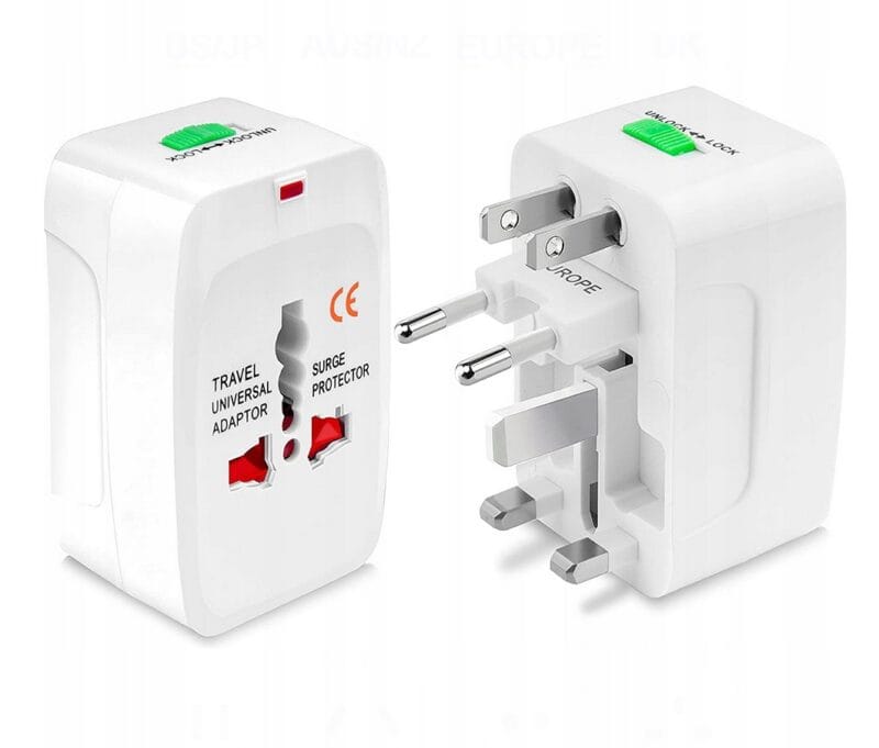 PRZEJŚCIÓWKA PODRÓŻNA ADAPTER WTYCZKA UNIWERSALNA CAŁY ŚWIAT