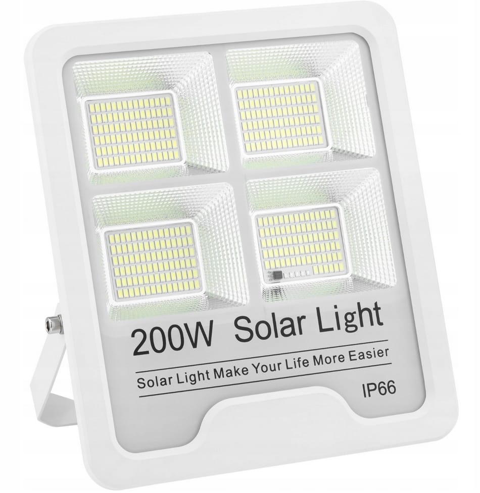 LAMPA SOLARNA LED NAŚWIETLACZ SOLAR PANEL HALOGEN PILOT IP66 200W - obrazek 4