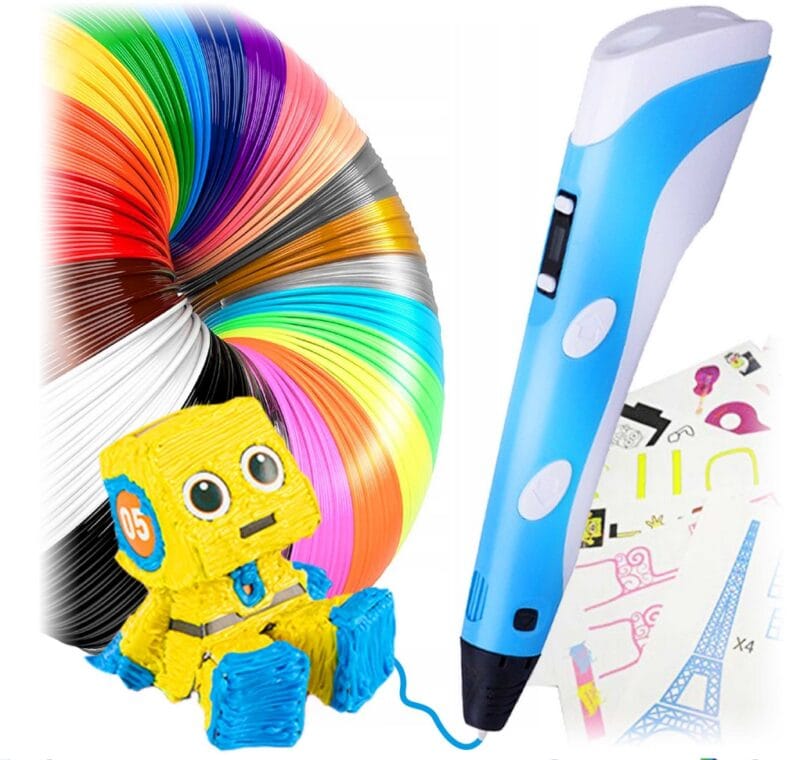 MAGICZNY DŁUGOPIS DLA DZIECI 3D PEN GENERACJA 3 DRUKARKA + FILAMENT
