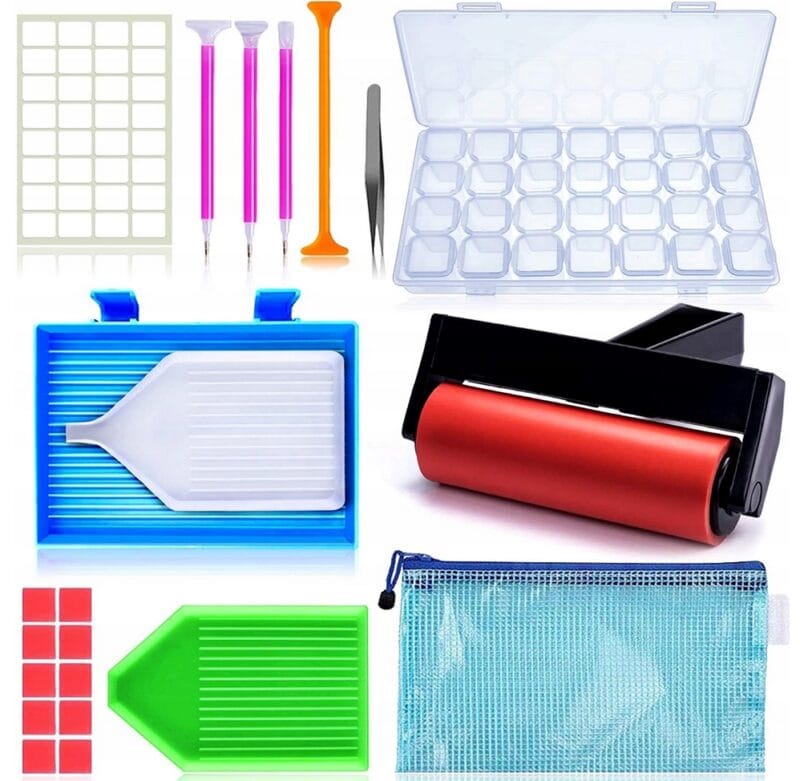 HAFT DIAMENTOWY ZESTAW DO HAFTU DIAMENTOWEGO AKCESORIA 83 EL