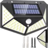 LAMPA SOLARNA KINKIET SMD 100 LED CZUJNIK RUCHU I ZMIERZCHU