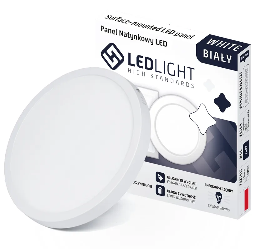 PLAFON LED PANEL NATYNKOWY NIEMRUGAJĄCY CCD NEUTRALNY 12W