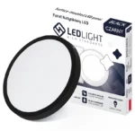 PLAFON LED PANEL NIEMRUGAJĄCY NATYNKOWY CZARNY CCD BIAŁY CIEPŁY 24W