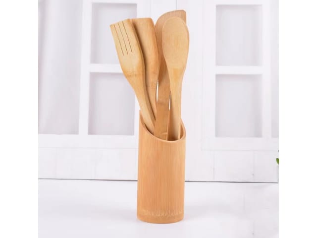 Sztućce bambusowe zestaw przyborów