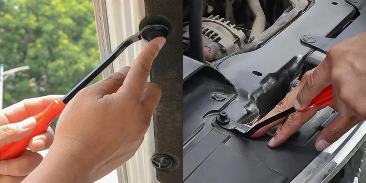 SPINKI SAMOCHODOWE DO TAPICERKI KOŁKI KLIPSY ZESTAW 625 SPINEK + ŚCIĄGACZ - obrazek 4