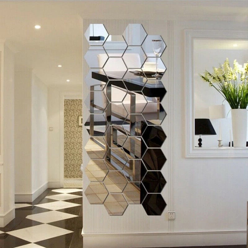 NAKLEJKA LUSTRO SZEŚCIOKĄTY 1 SZTUKA - obrazek 4