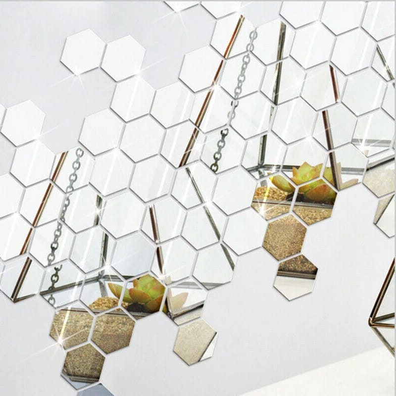 NAKLEJKA LUSTRO SZEŚCIOKĄTY 1 SZTUKA - obrazek 6