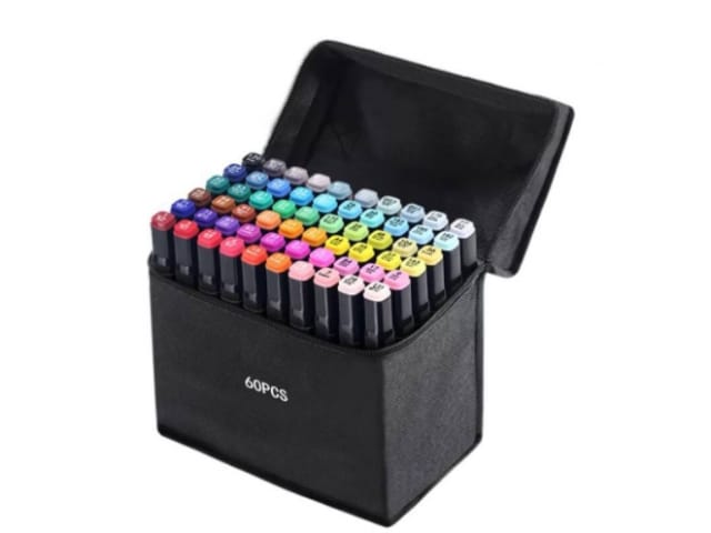 Markery alkoholowe zestaw 60 sztuk