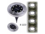 Lampa solarna disk light lampki 8 LED