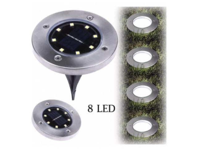 Lampa solarna disk light lampki 8 LED - BensonsTrade