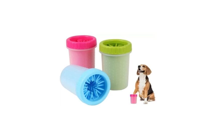 CZYŚCIK SILIKONOWY KUBEK DO MYCIA ŁAP DLA PSA DUŻY 15X10,5X8,5 CM