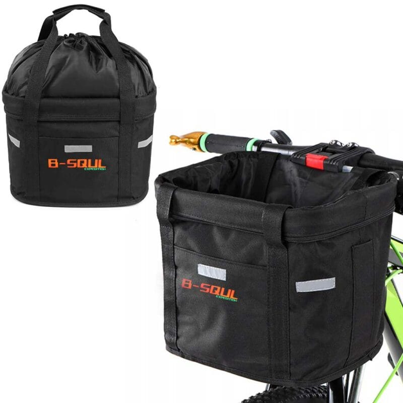 KOSZYK ROWEROWY SKŁADANY NA KIEROWNICĘ TORBA