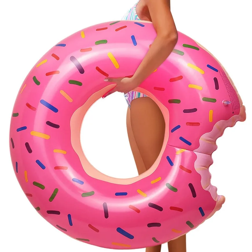 KOŁO DMUCHANE DO PŁYWANIA KÓŁKO MATERAC PONTON DONUT XXL 90CM