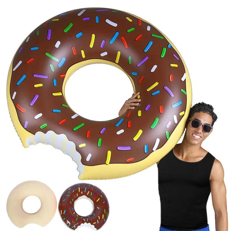 KOŁO DMUCHANE DO PŁYWANIA KÓŁKO MATERAC PONTON DONUT XXL 90CM