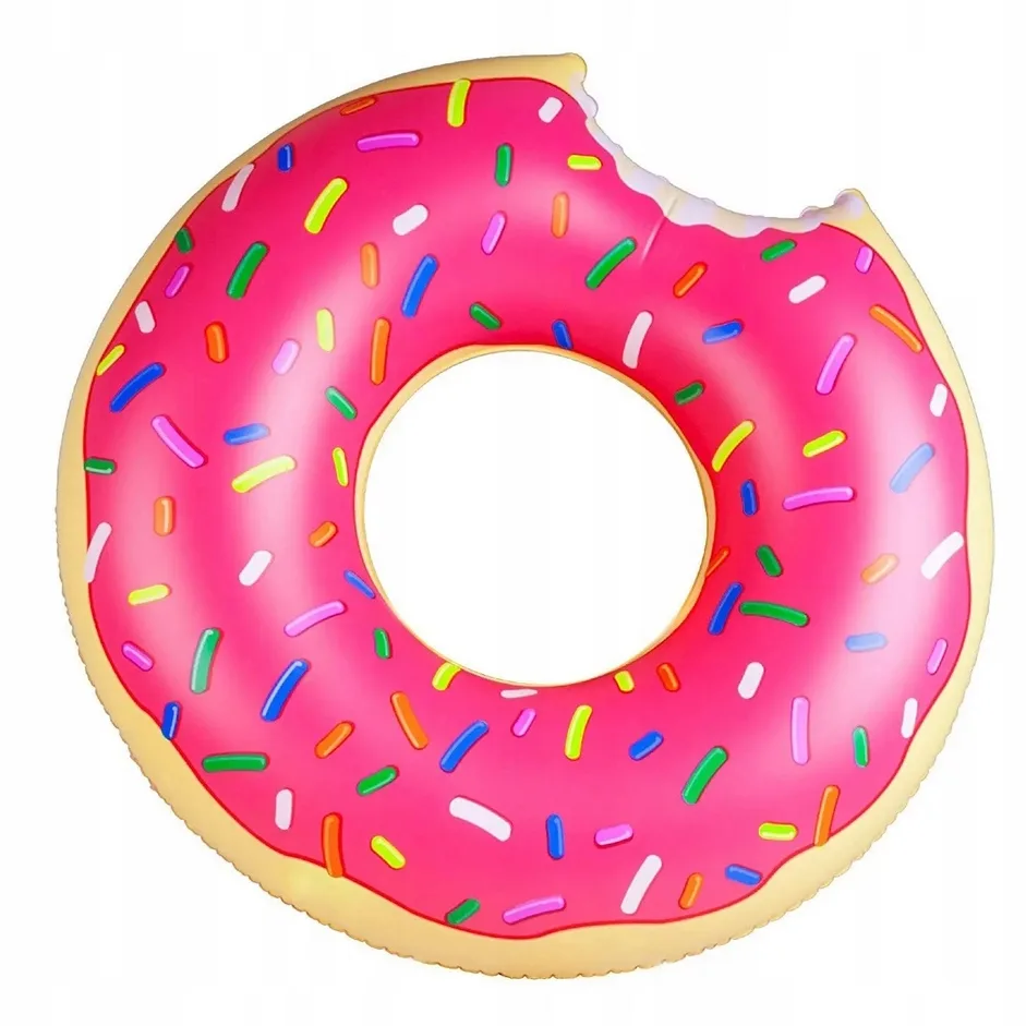 KOŁO DMUCHANE DO PŁYWANIA KÓŁKO MATERAC PONTON DONUT XXL 90CM - obrazek 3