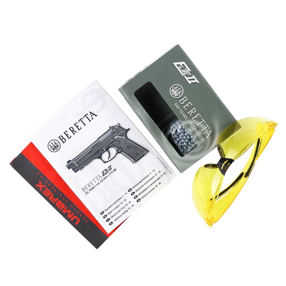 WIATRÓWKA PISTOLET BERETTA ELITE II 4,5MM BB CO2 EKP<17J - obrazek 9