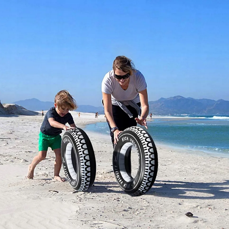 KOŁO DMUCHANE DO PŁYWANIA KÓŁKO MATERAC PONTON OPONA M 60CM - obrazek 8