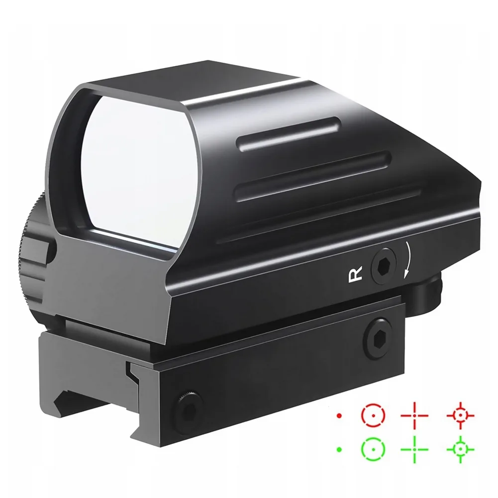 KOLIMATOR OPTYCZNY CELOWNIK REFLEKSYJNY KOLIMATOROWY REFLEX RED DOT KROPKA SZYNA 19-22MM