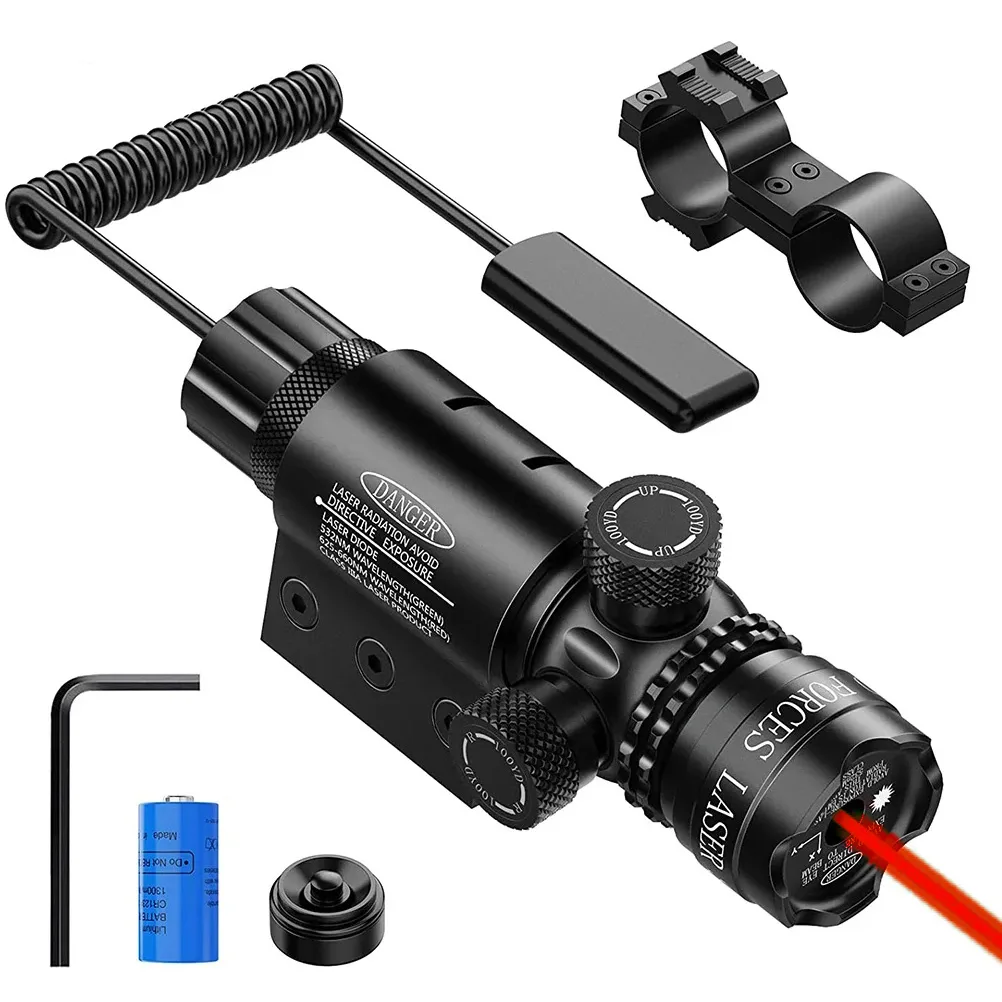 CELOWNIK LASEROWY LASER WSKAŹNIK DO WIATRÓWKI ASG ZESTAW CZERWONY SZYNA 11MM