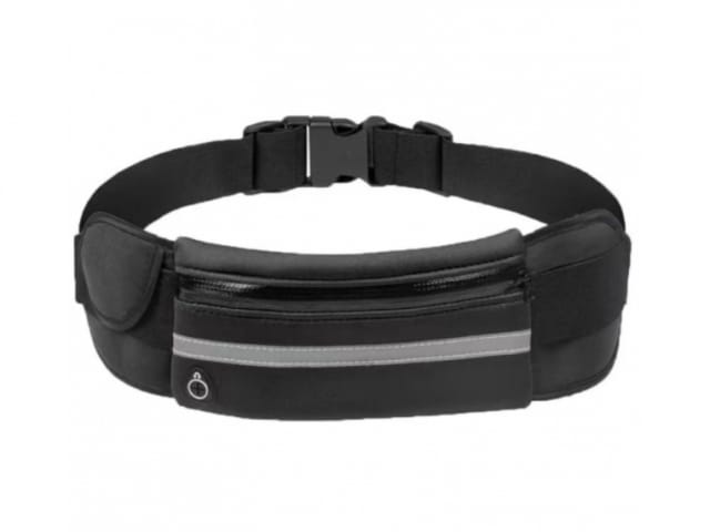Nerka etui biodrowa saszetka nerka CZARNA