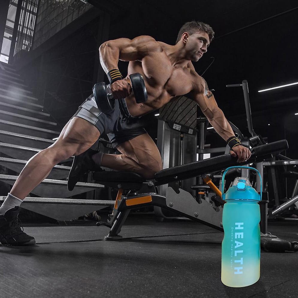 BIDON BUTELKA NA WODĘ DZBANEK PRZENOŚNY ZE SŁOMKĄ 1,5L - obrazek 3