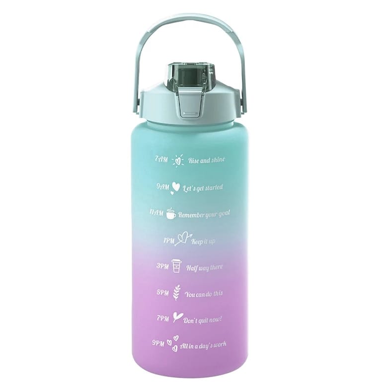 BIDON BUTELKA NA WODĘ DZBANEK PRZENOŚNY ZE SŁOMKĄ Z PODZIAŁKĄ 2L - obrazek 8