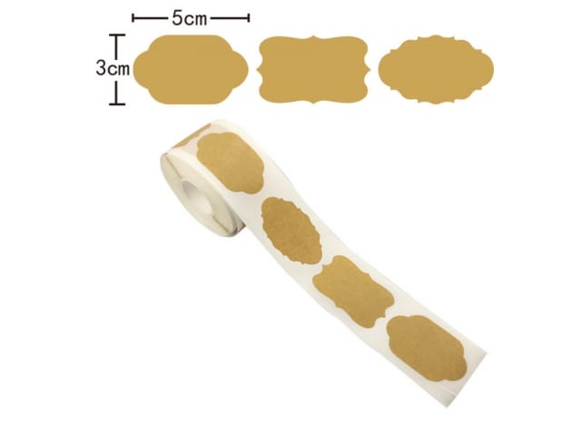 Naklejki etykiety na słoiki na przyprawy