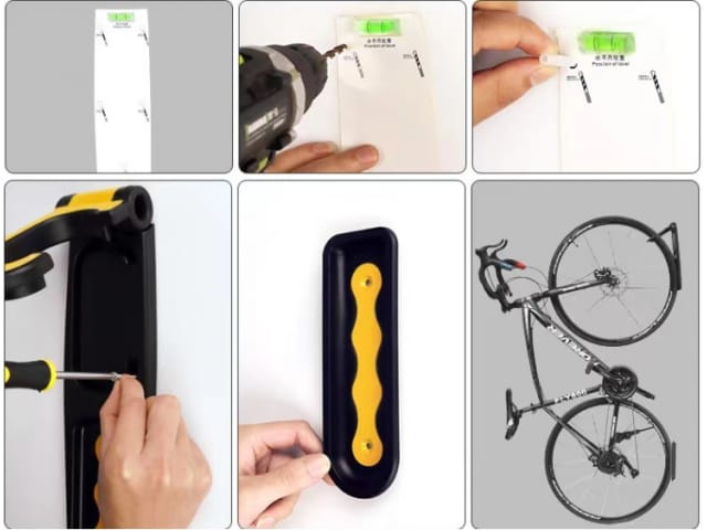 Wieszak ścienny na rower uchwyt rowerowy