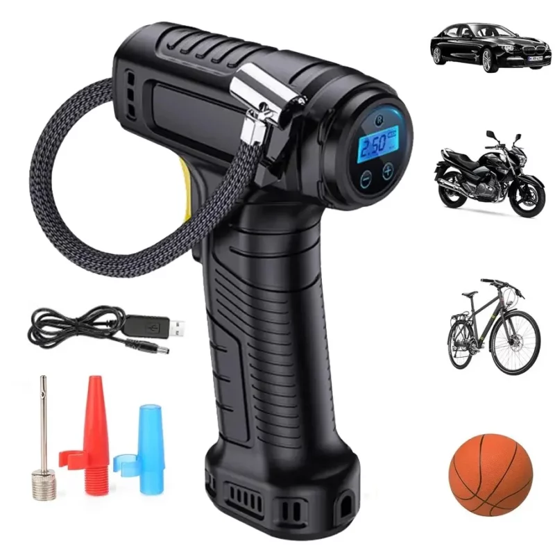 ELEKTRYCZNA POMPKA DO KÓŁ OPON KOMPRESOR SAMOCHODOWY BEZPRZEWODOWY ZESTAW