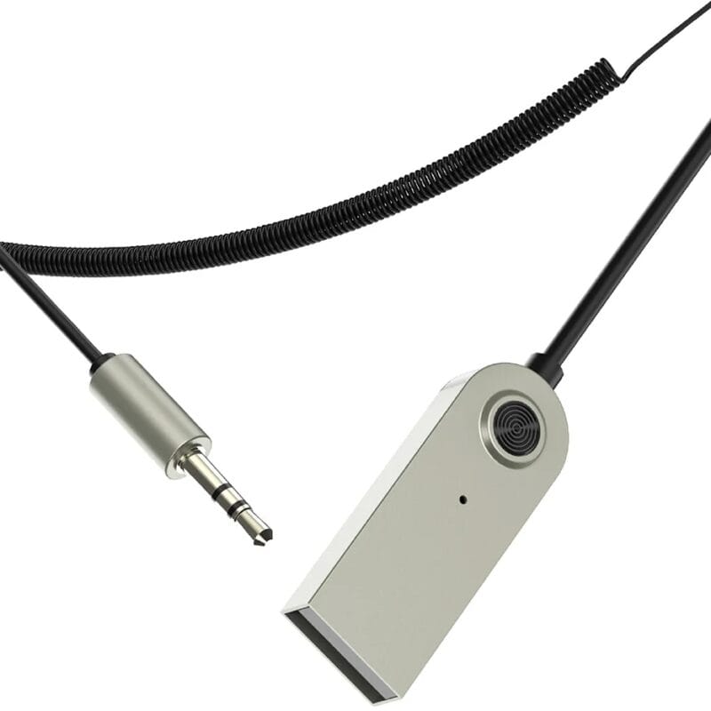 TRANSMITER ADAPTER ODBIORNIK AUDIO BLUETOOTH BT 5.3 AUX DO SAMOCHODU