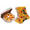 SKARPETY SKARPETKI BAWEŁNIANE KOLOROWE PIZZA 4 PARY ROZMIAR 38-43