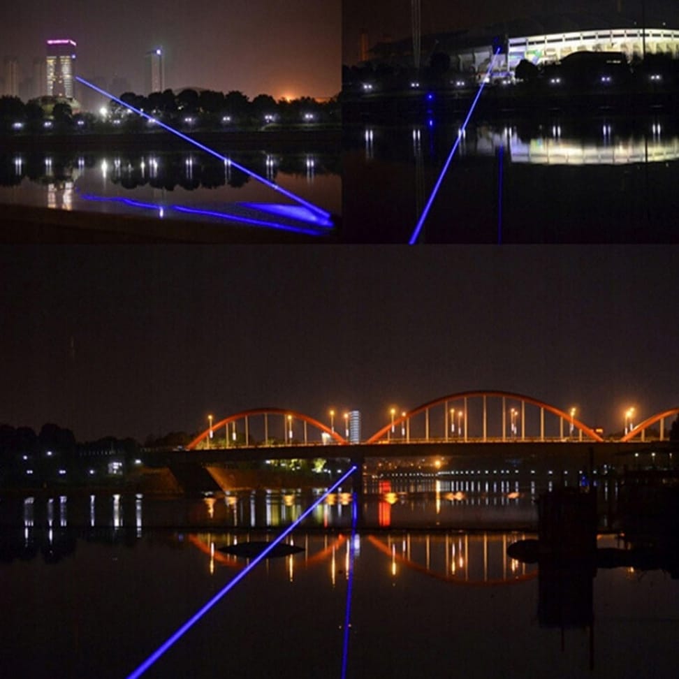 LASER WSKAŹNIK LASEROWY MOCNY PUNKTOWY NIEBIESKI ŁADOWARKA NAKŁADKI ZESTAW - obrazek 5