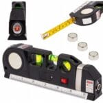 POZIOMICA LASEROWA Z MIARKĄ 250cm MIARA LASER LED