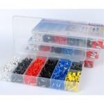 TULEJKI KONCOWKI PRZEWODOW Konektory Kablowe Zestaw Tulejek Końcówek 1200 szt