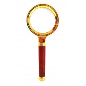 LUPA 60 MM ZŁOTA SZKŁO POWIĘKSZAJĄCE