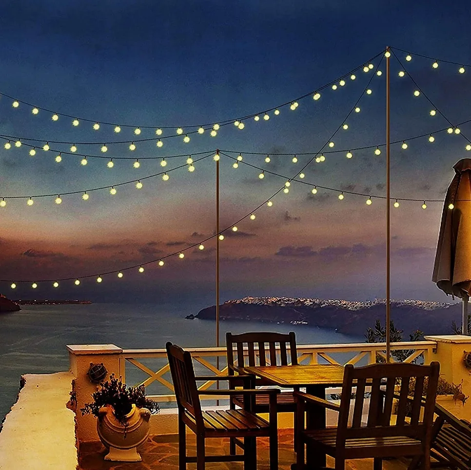 GIRLANDA SOLARNA ŚWIETLNA LAMPKI OGRODOWE ŻARÓWKI WISZĄCE 4,5M 20 ŻARÓWEK - obrazek 5