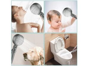 Słuchawka prysznicowa czarna do prysznica