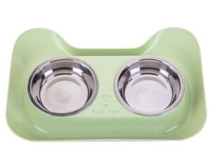 Podwójna miska metalowa dla psa i kota