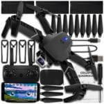 DRON E88 PRO 2 KAMERY WIFI HD ZABAWKA ZAWIS 350M ZDALNIE STEROWANY PILOT
