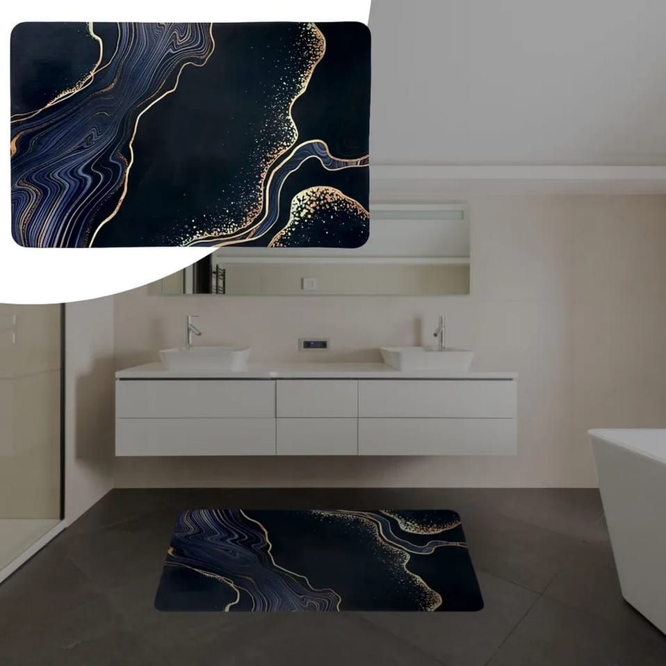 MATA ŁAZIENKOWA SZYBKOSCHNĄCA MIĘKKA CHŁONNA DYWANIK DO ŁAZIENKI 50X80CM - obrazek 2