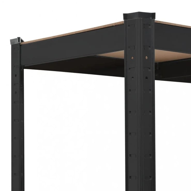 REGAŁ METALOWY MAGAZYNOWY GARAŻOWY CZARNY 5 PÓŁEK 875KG 180X90X40 - obrazek 8