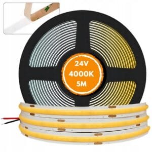 TAŚMA LED COB SAMOPRZYLEPNA NEUTRALNA 4000K 5M